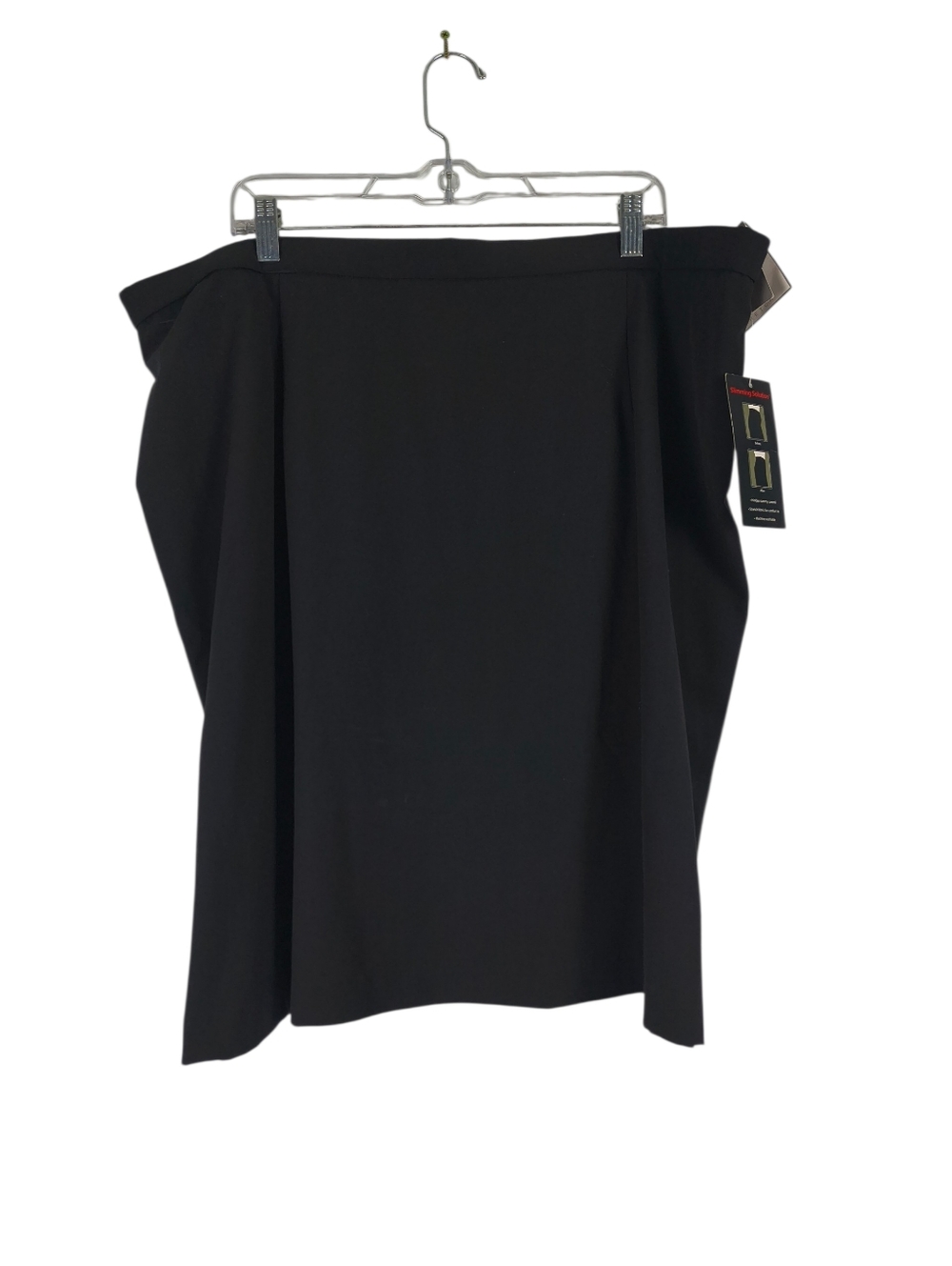 Sag Harbor Pencil Skirt Women's 22W Black Stretch Business Casual Knee Length
